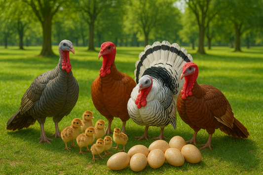 Heritage Turkey Hatching Eggs – Assorted Hatchery Choice (Presale for 2026)