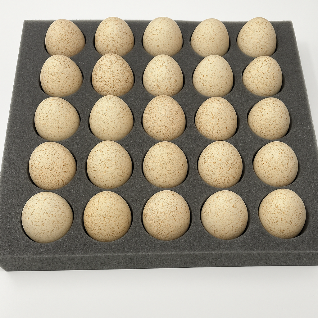 25 Hole Egg Shipping Foam – For Turkeys, Ducks & Chicken Eggs (Free Shipping)
