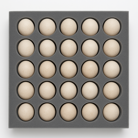 25 Hole Egg Shipping Foam – For Turkeys, Ducks & Chicken Eggs (Free Shipping)
