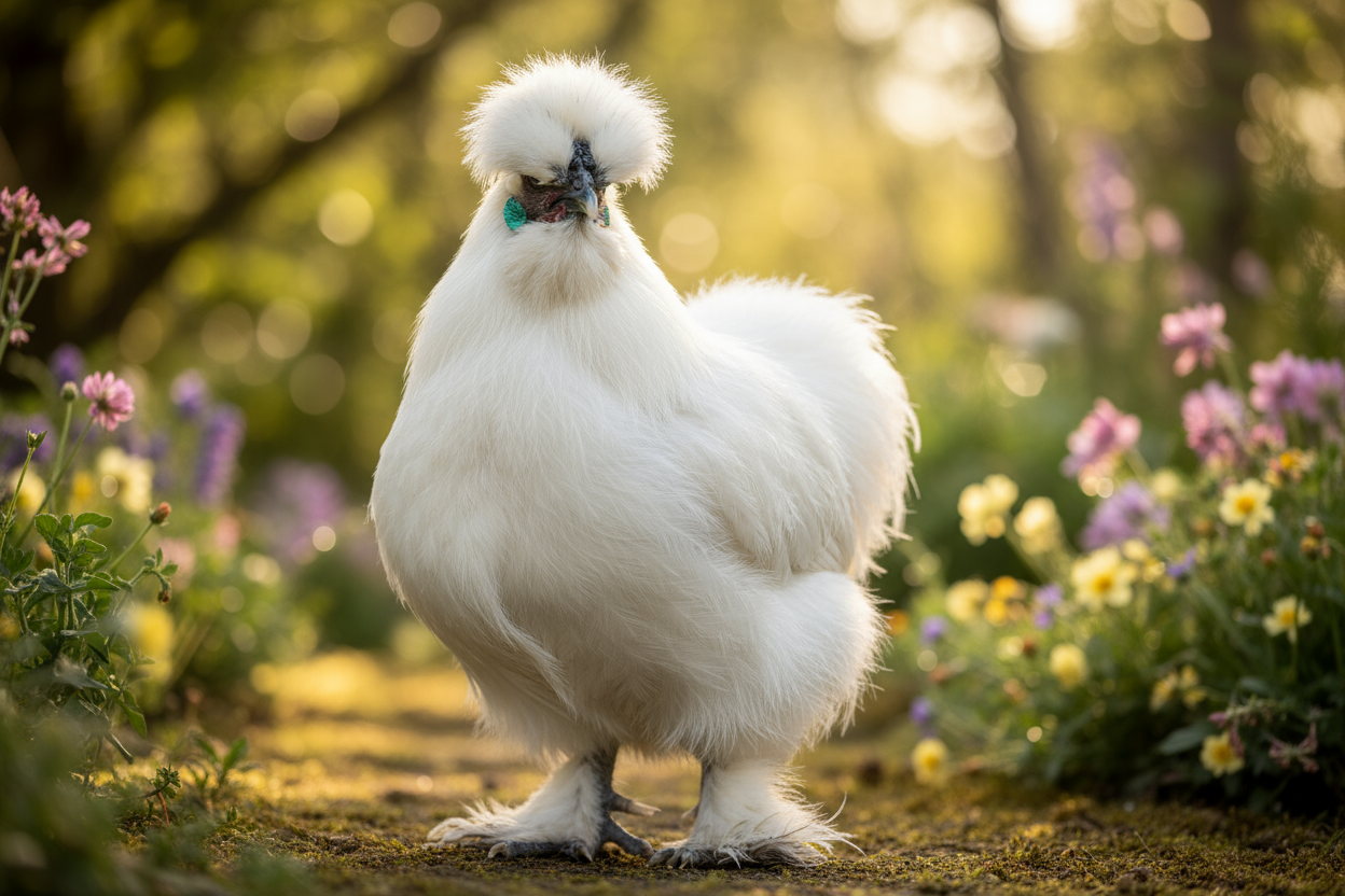 adult silkie chicken