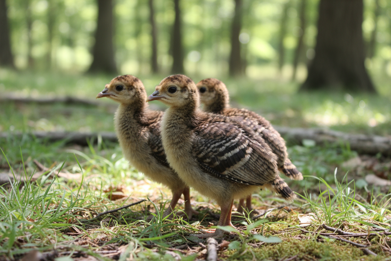 eastern wild turkey poults