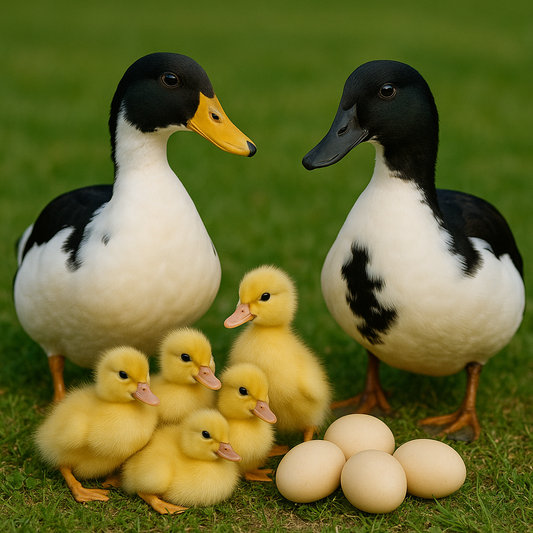 Black & White Magpie Ducks Hatching Eggs (Pre-Sale for 2026 Season)