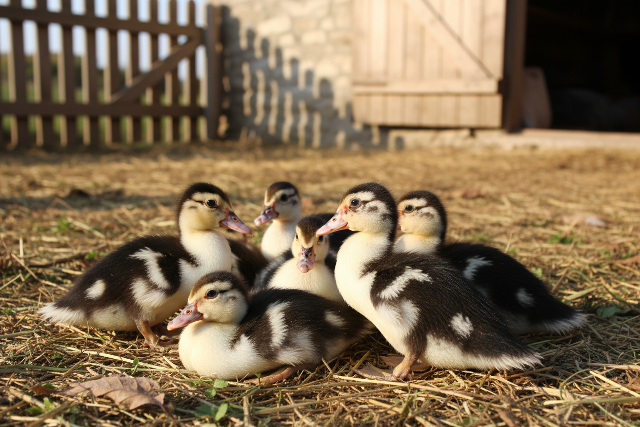 Muscovy ducklings