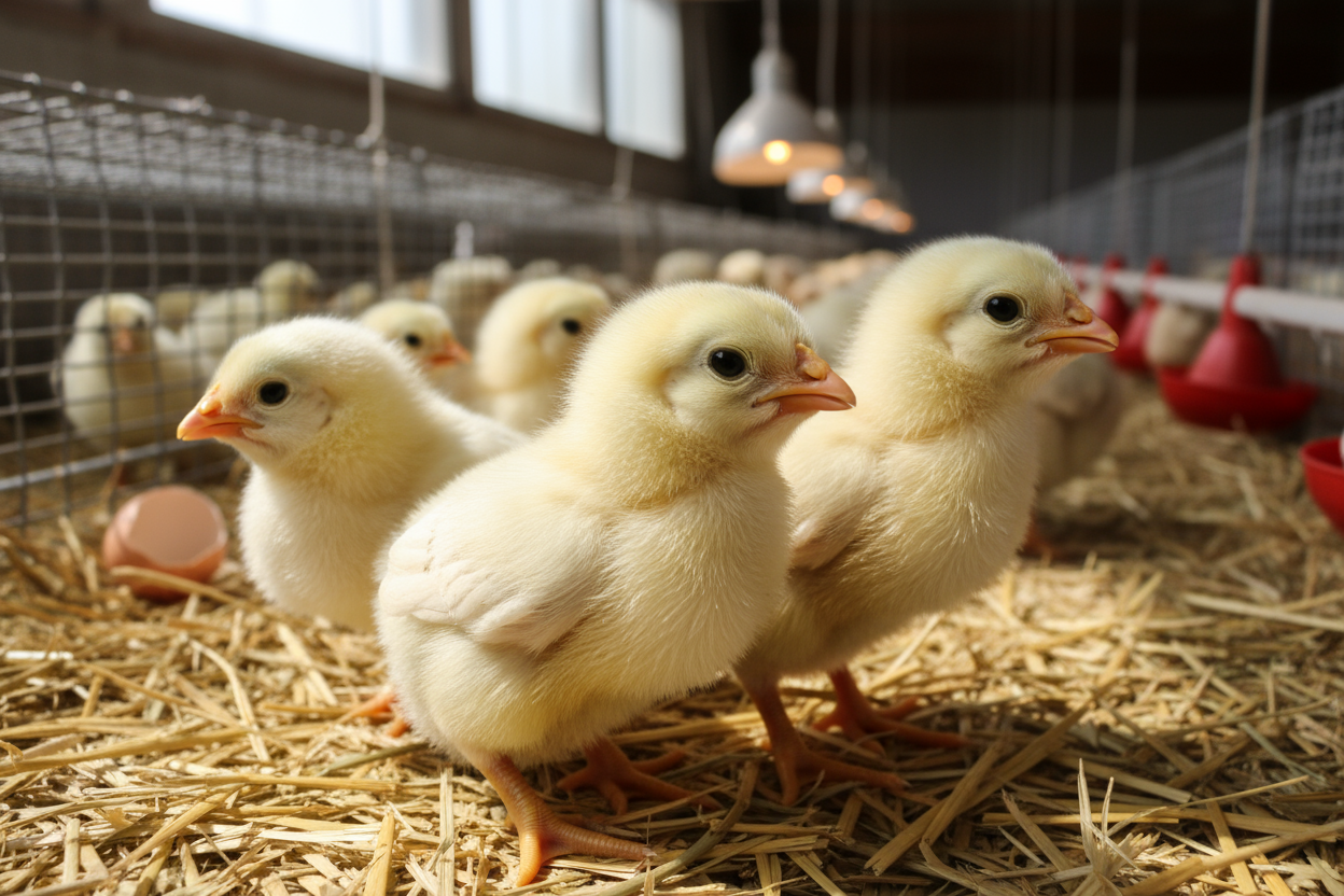 white leghorn chicks